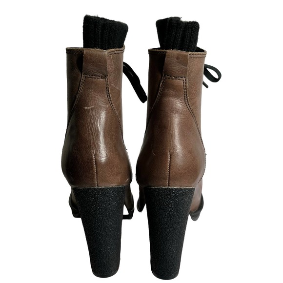 Anthropologie Plenty By Tracy Reese Brown Bootie Womens 7.5 - Picture 5 of 9